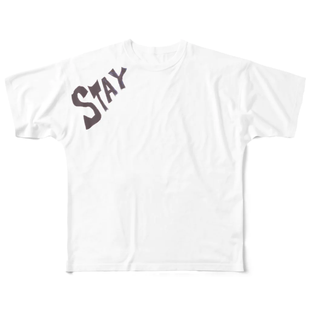 NikukinのStay-home(COOL) フルグラフィックTシャツ