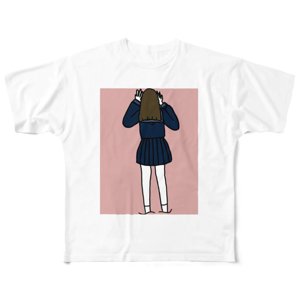 岡崎サリーのおピンクTシャツ フルグラフィックTシャツ