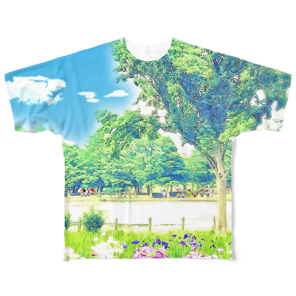 mattemaina のまっとまいな オリジナル デザイン All-Over Print T-Shirt