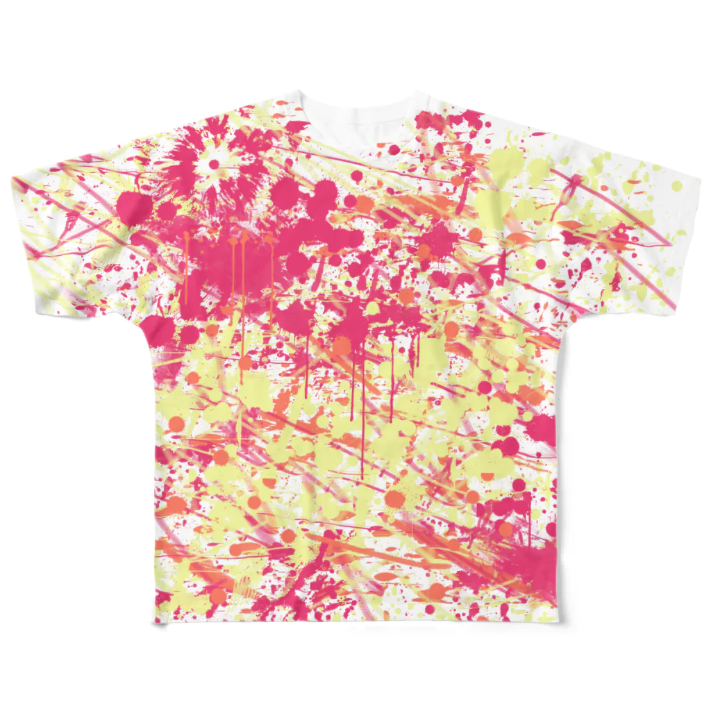 LIBRI PAINT WORKのLIBRI PAINT WORK 001 All-Over Print T-Shirt