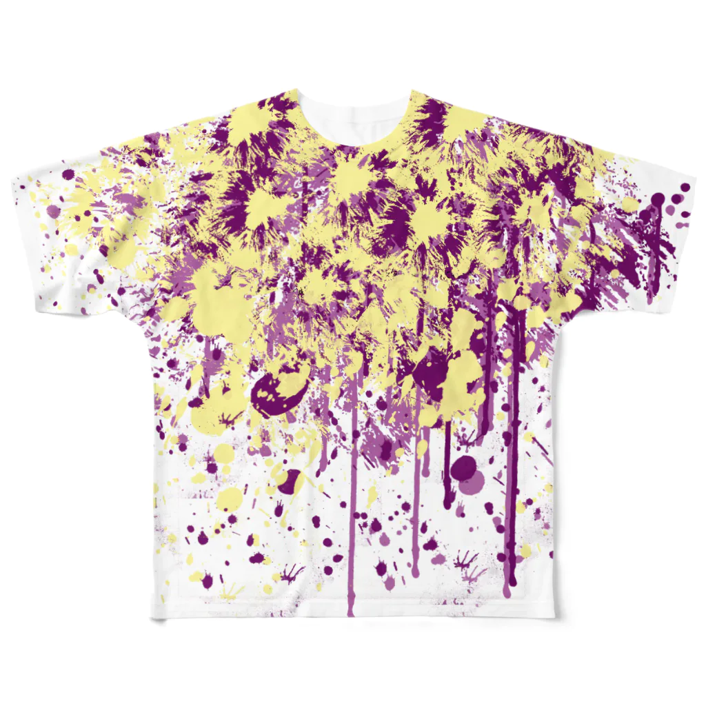 LIBRI PAINT WORKのLIBRI PAINT WORK 010 All-Over Print T-Shirt