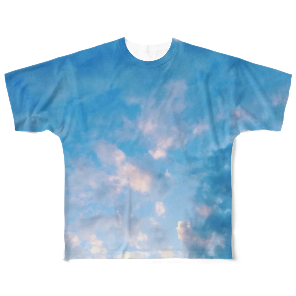 kasaiの sky フルグラフィックTシャツ