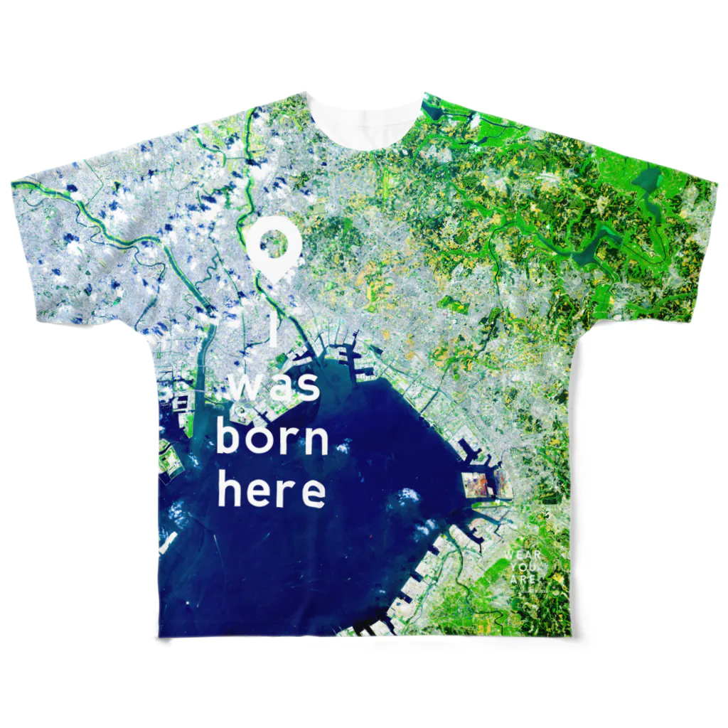 WEAR YOU AREの千葉県 市川市 Tシャツ 両面 All-Over Print T-Shirt