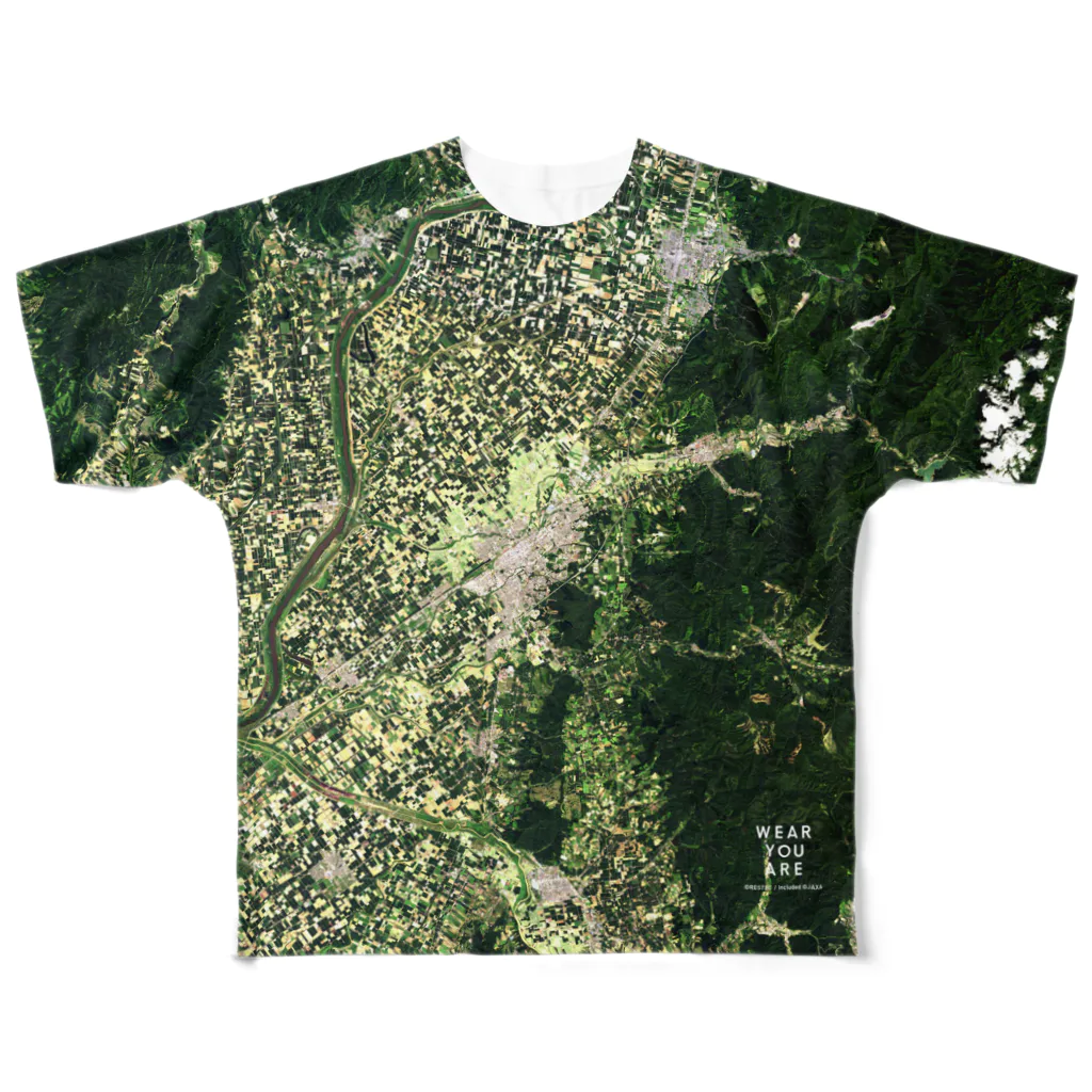 WEAR YOU AREの北海道 岩見沢市 Tシャツ 両面 All-Over Print T-Shirt