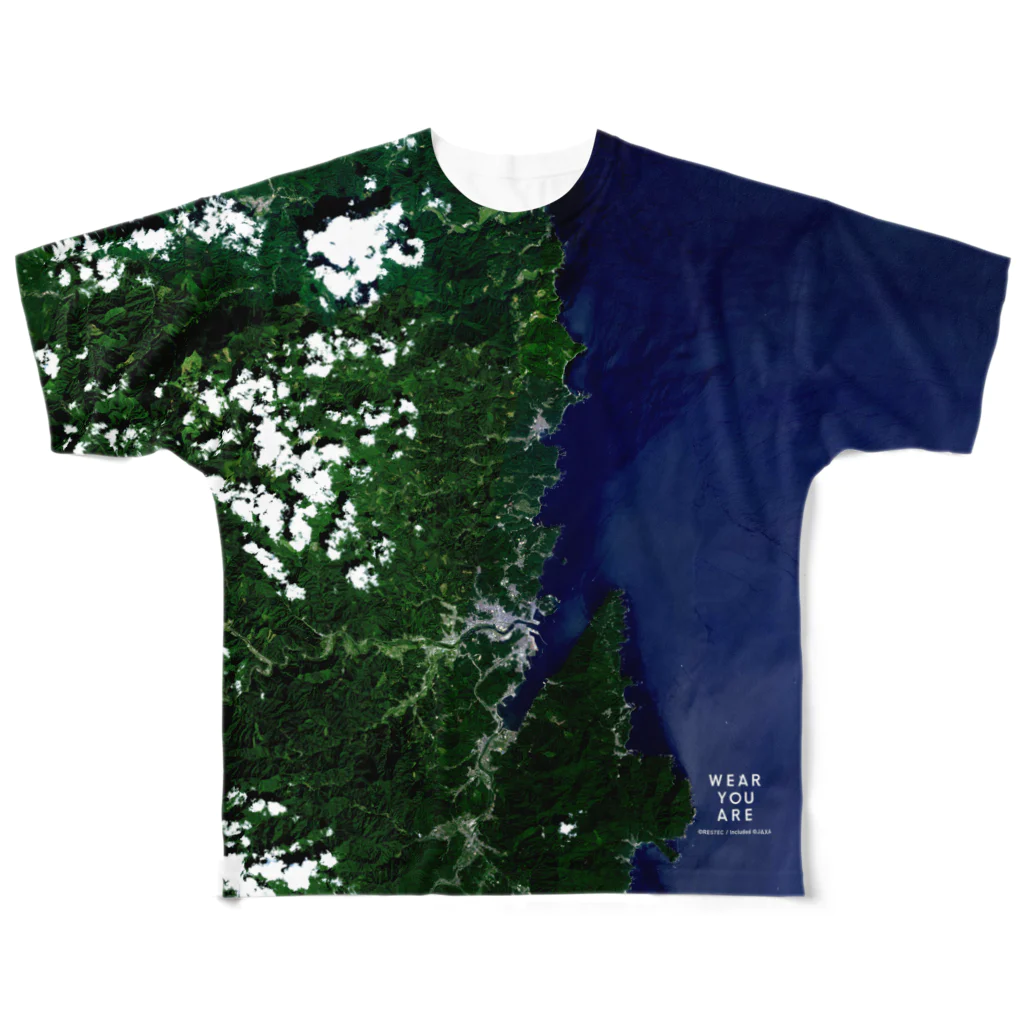 WEAR YOU AREの岩手県 宮古市 Tシャツ 両面 All-Over Print T-Shirt