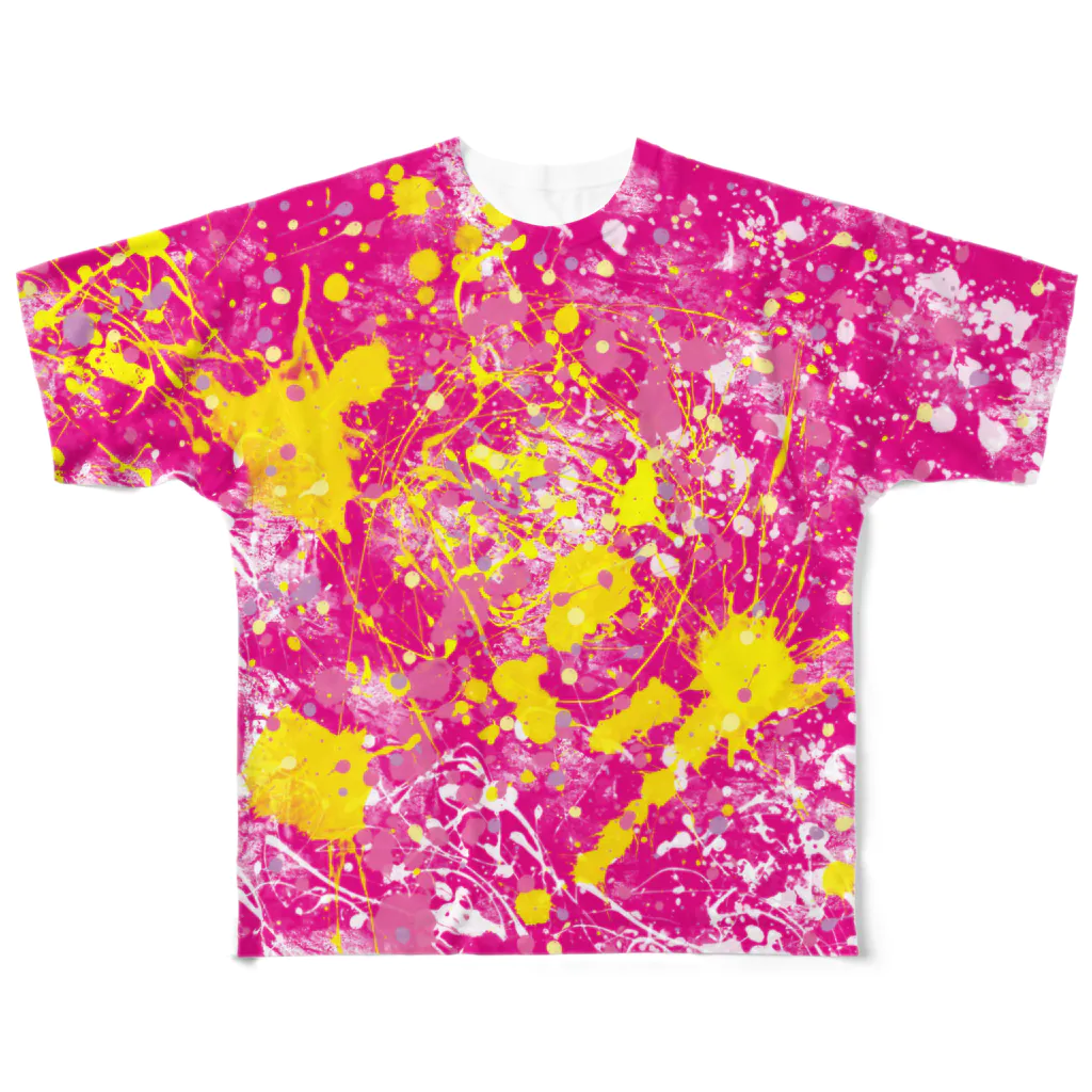 LIBRI PAINT WORKのLIBRI PAINT WORK 022 フルグラフィックTシャツ