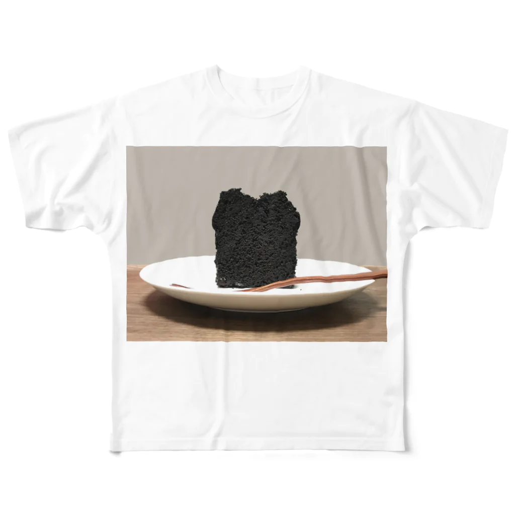 ana.kdmayのちょっぴり大人味、ブラックココアのチョコレートケーキ All-Over Print T-Shirt