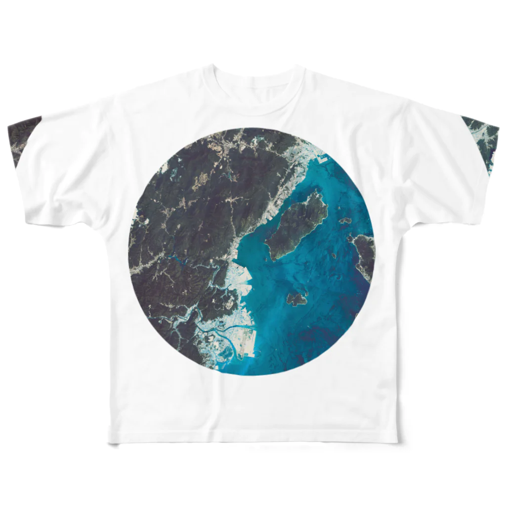 WEAR YOU AREの山口県 大島郡 Tシャツ 片面 フルグラフィックTシャツ