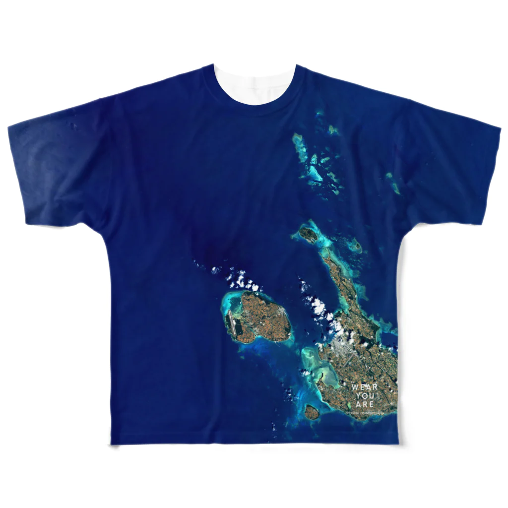 WEAR YOU AREの沖縄県 宮古島市 Tシャツ 片面 All-Over Print T-Shirt