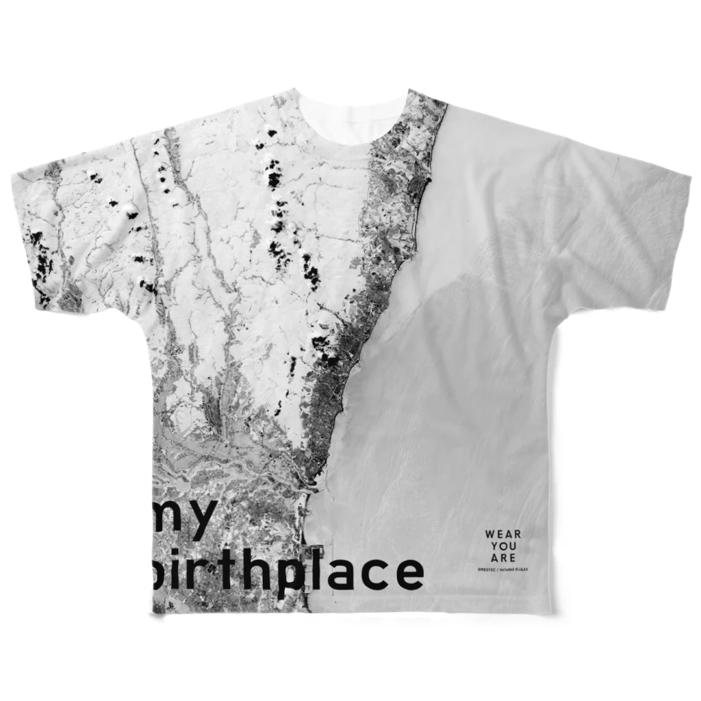 WEAR YOU AREの茨城県 日立市 Tシャツ 片面 All-Over Print T-Shirt