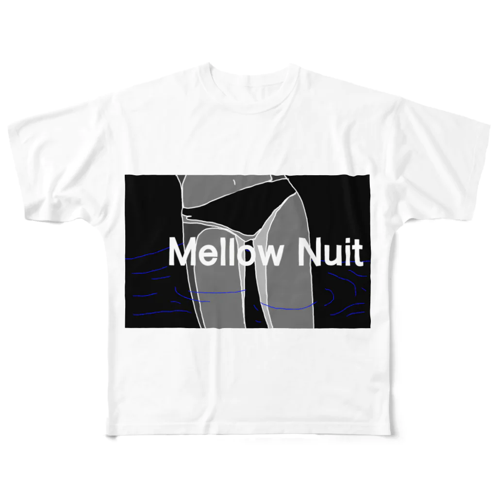 Mellow Nuit のSeashore フルグラフィックTシャツ