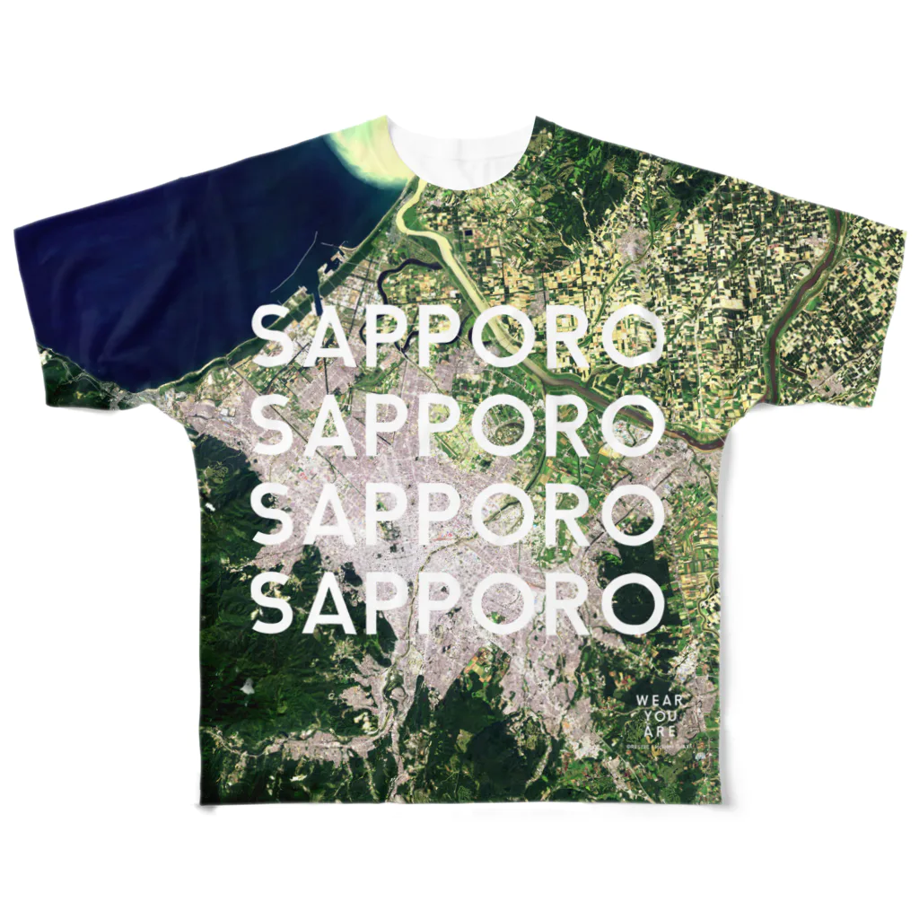 WEAR YOU AREの北海道 札幌市 Tシャツ 両面 All-Over Print T-Shirt