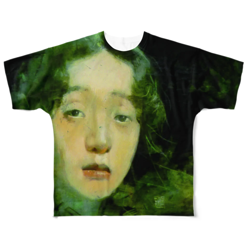 YW DESIGNS STOREの畑中 優 Full Graphic Design T-shirt All-Over Print T-Shirt