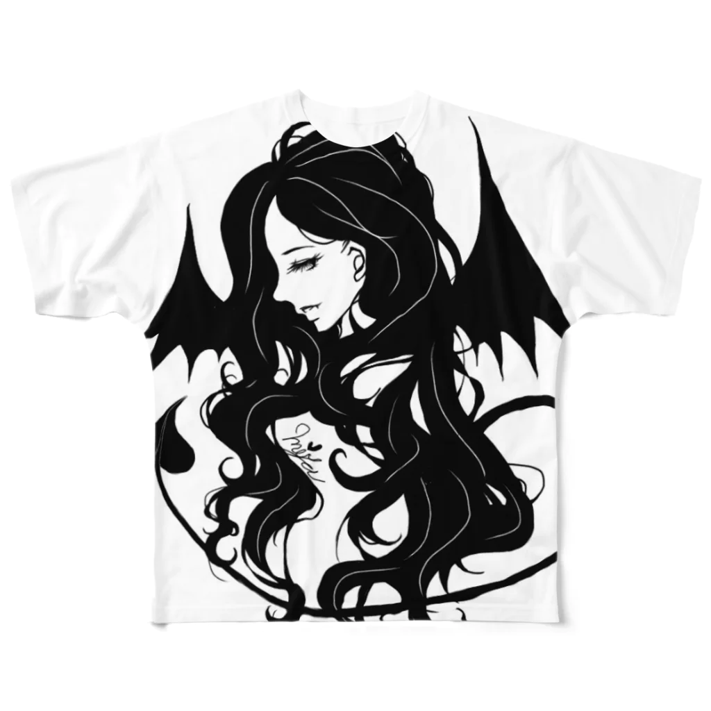 Miyuki_Sakagamiのdevil queen. フルグラフィックTシャツ