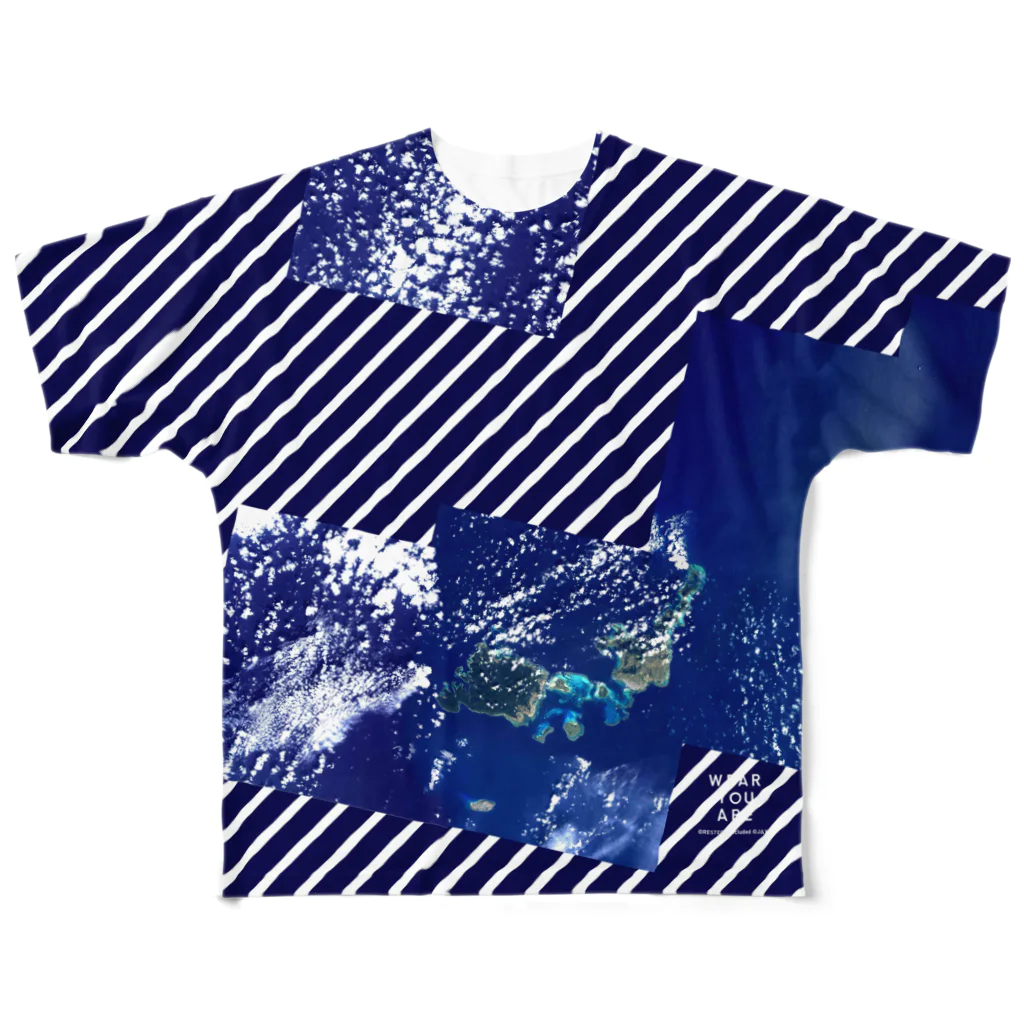 WEAR YOU AREの日本 Tシャツ 両面 All-Over Print T-Shirt