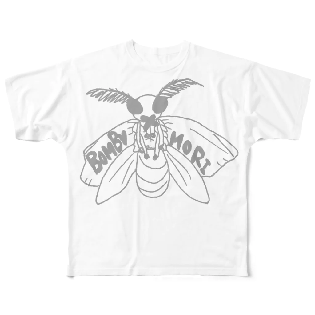 Miyuki_SakagamiのBOMBYX MORI（ゆる） フルグラフィックTシャツ