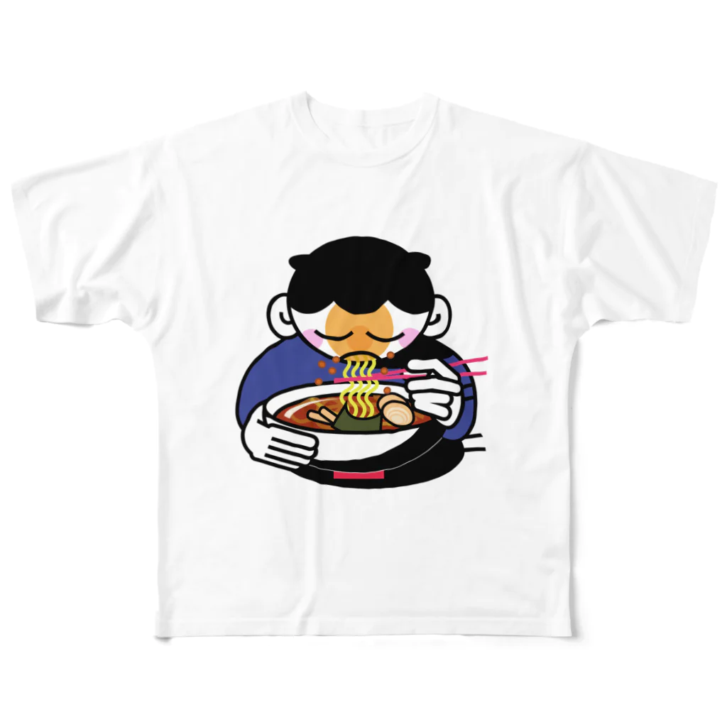 puiponのラーメン醤油味 All-Over Print T-Shirt