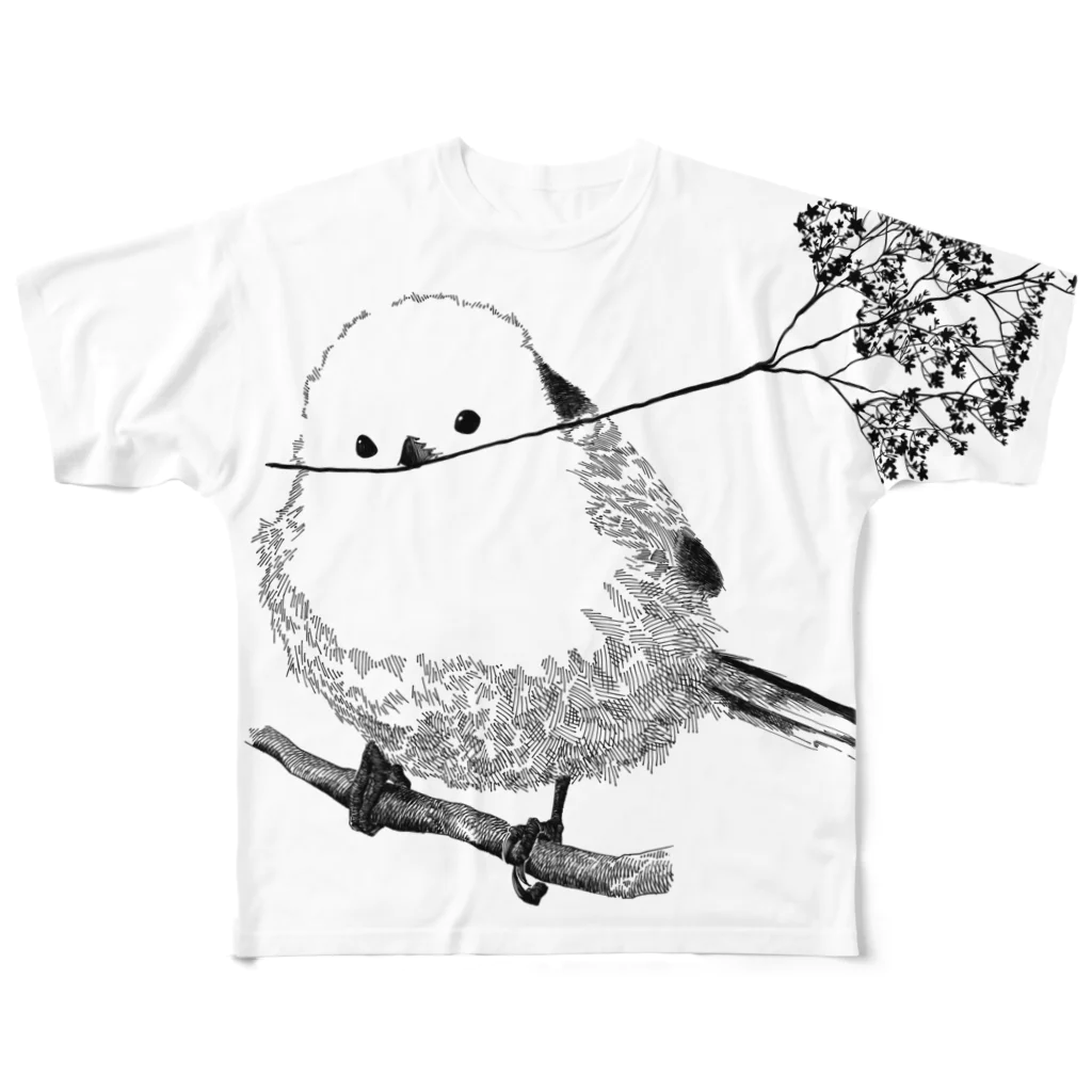 OtterHouseの花を贈る雪の妖精 フルグラフィックTシャツ