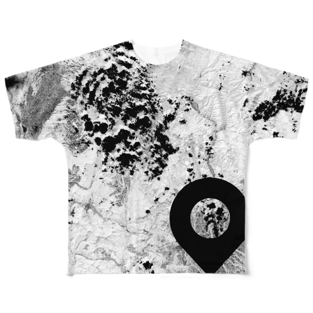 WEAR YOU AREの北海道 上川郡 Tシャツ 両面 All-Over Print T-Shirt