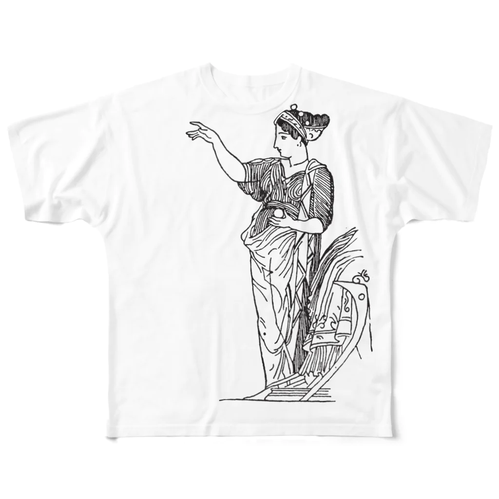 Ikarus ギリシャ神話の芸術のデメテルギリシャ神話 女神収穫 All-Over Print T-Shirt