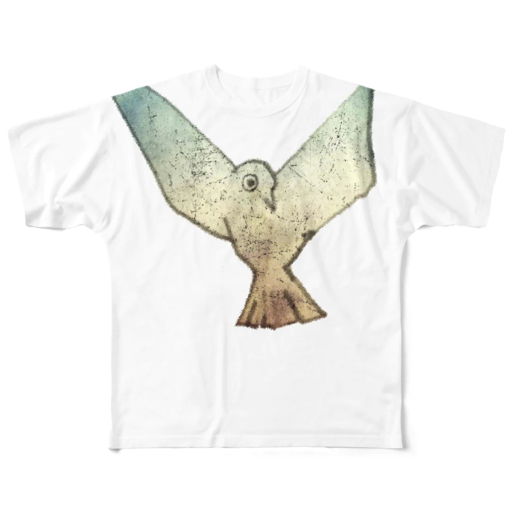 shimmy_sのbird フルグラフィックTシャツ