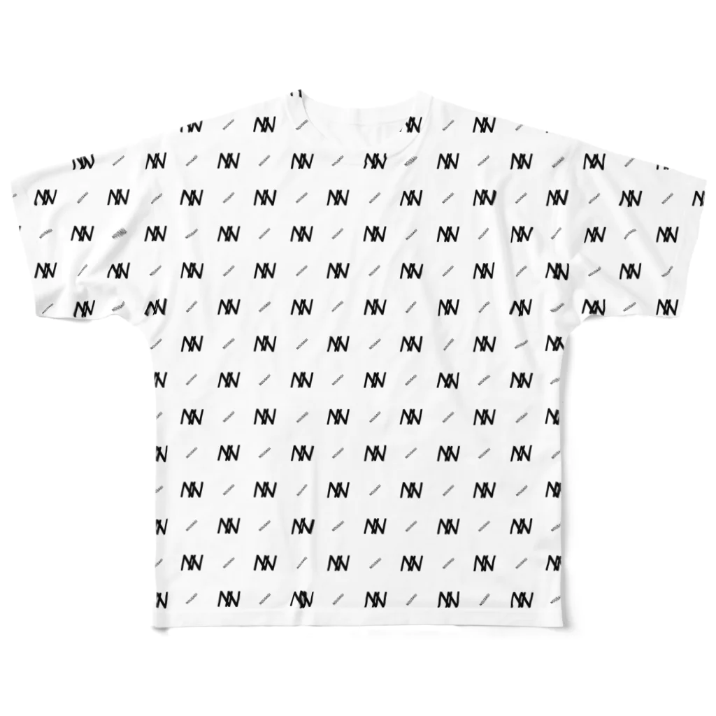 NOUSAGIのダブルNモノグラム All-Over Print T-Shirt