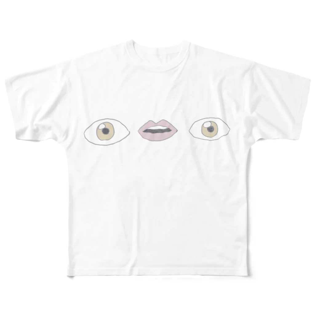 ねむねむ売店の見覚えがあるTしゃつ All-Over Print T-Shirt