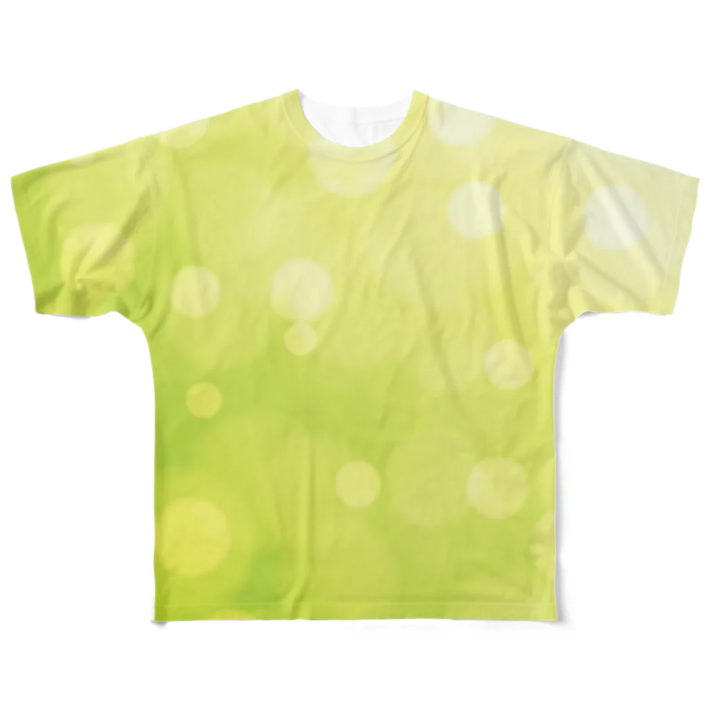 minimumのbokeh-green フルグラフィックTシャツ