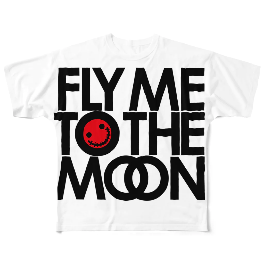 月が輝くこんな夜にのFLY ME TO THE MOON All-Over Print T-Shirt