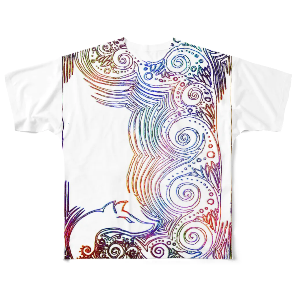 deketa　　の九尾の狐虹の大樹 All-Over Print T-Shirt