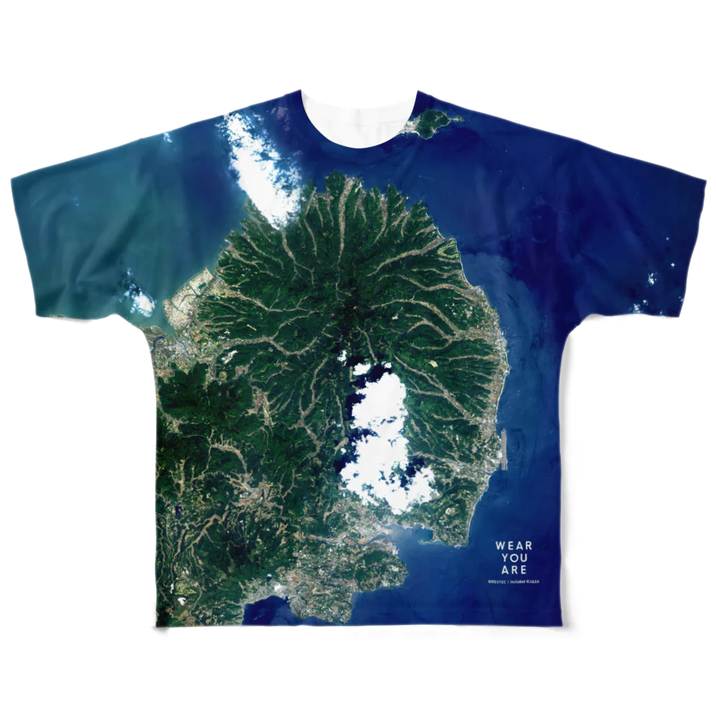 WEAR YOU AREの大分県 国東市 Tシャツ 両面 All-Over Print T-Shirt