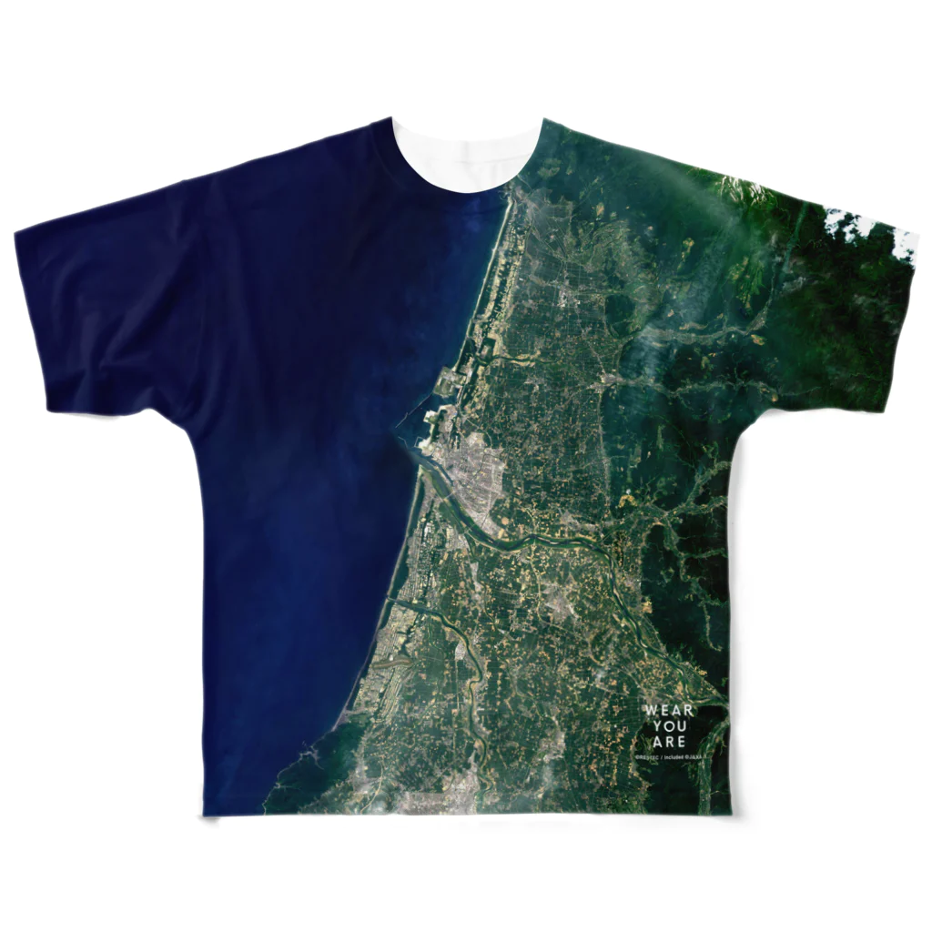 WEAR YOU AREの山形県 酒田市 Tシャツ 両面 All-Over Print T-Shirt