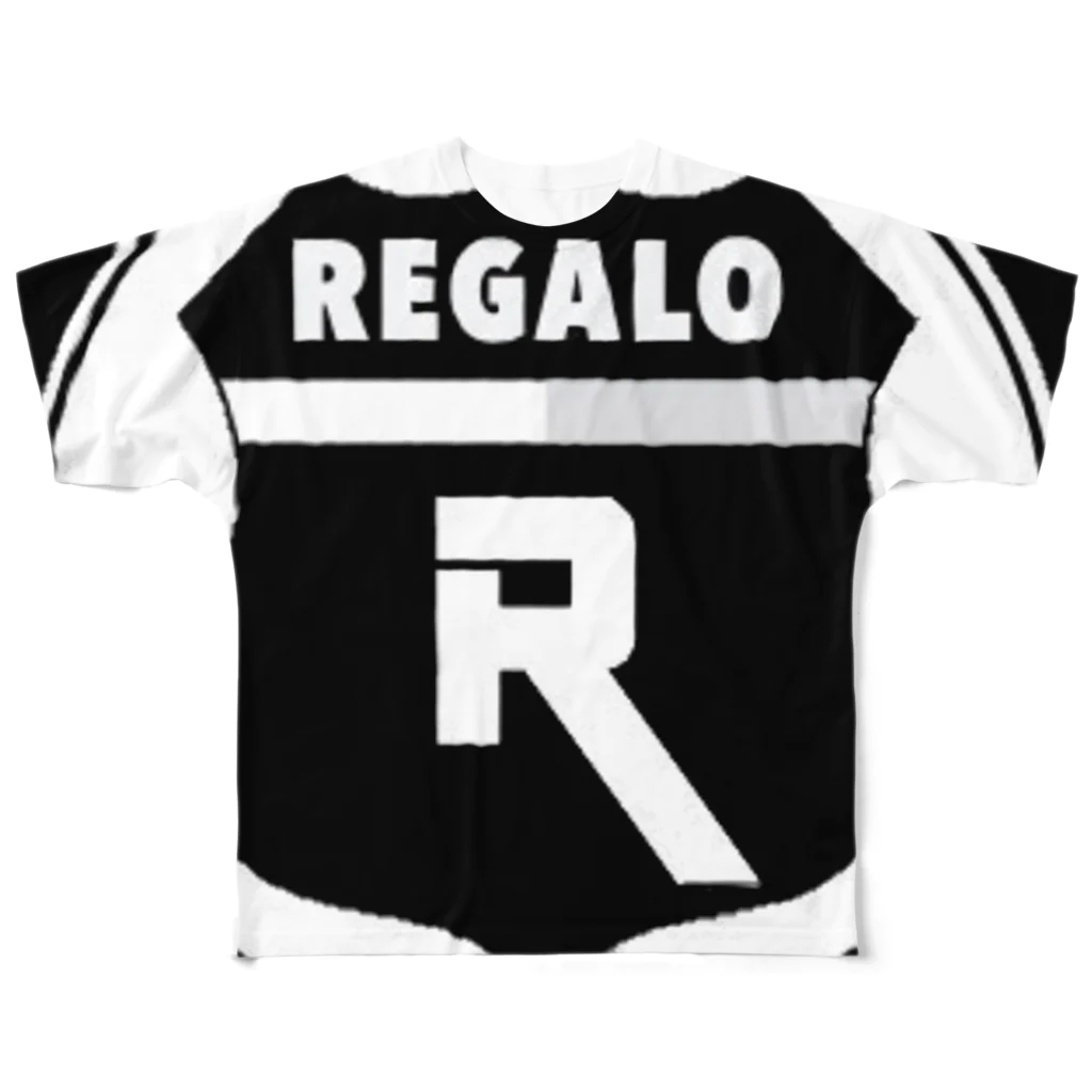 REGALOのREGALO  Rロゴ All-Over Print T-Shirt