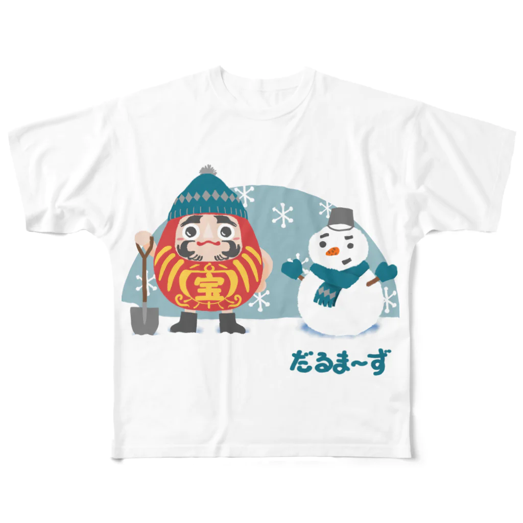 SU-KUのだるまーず All-Over Print T-Shirt