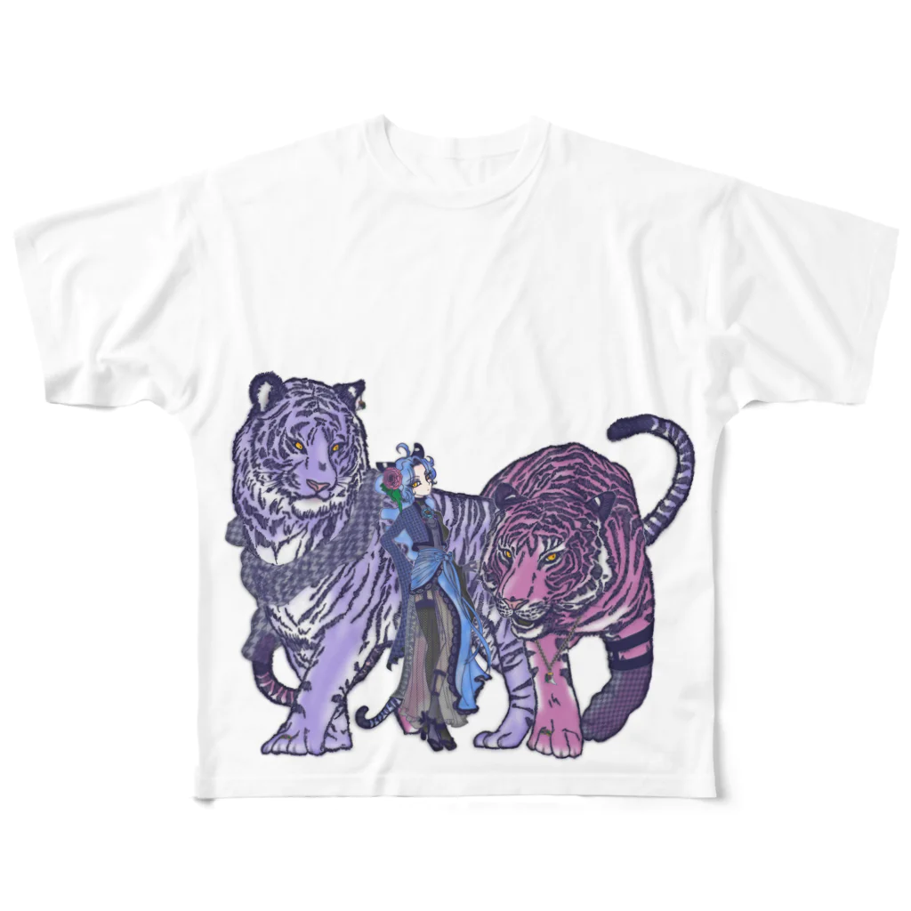 JAKU_LUSHAの姉弟 All-Over Print T-Shirt