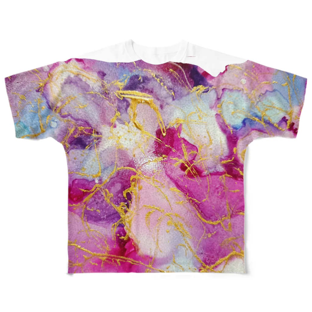 Art & Voice Energy Therapy コナネノネの宇宙の喜花 All-Over Print T-Shirt