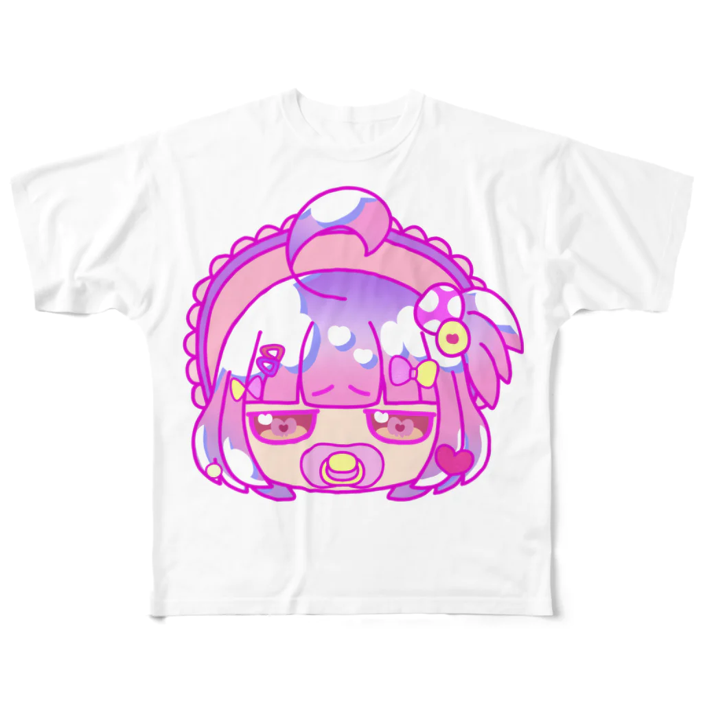 育皆 ばぶ🍼💕赤さんぶいちゅばのばぶばぶばぶち フルグラフィックTシャツ