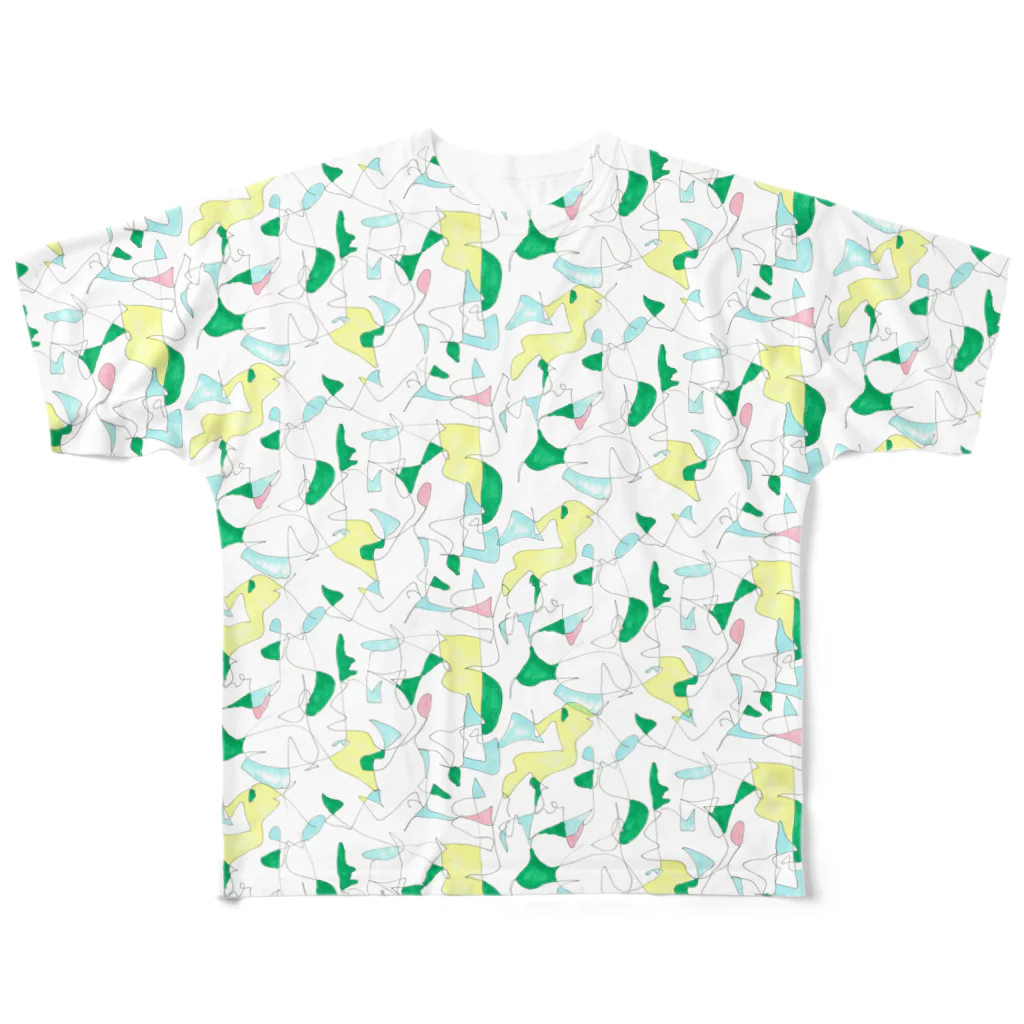 志帆 Shiho (Willsail art&design)のMenuett フルグラフィックTシャツ
