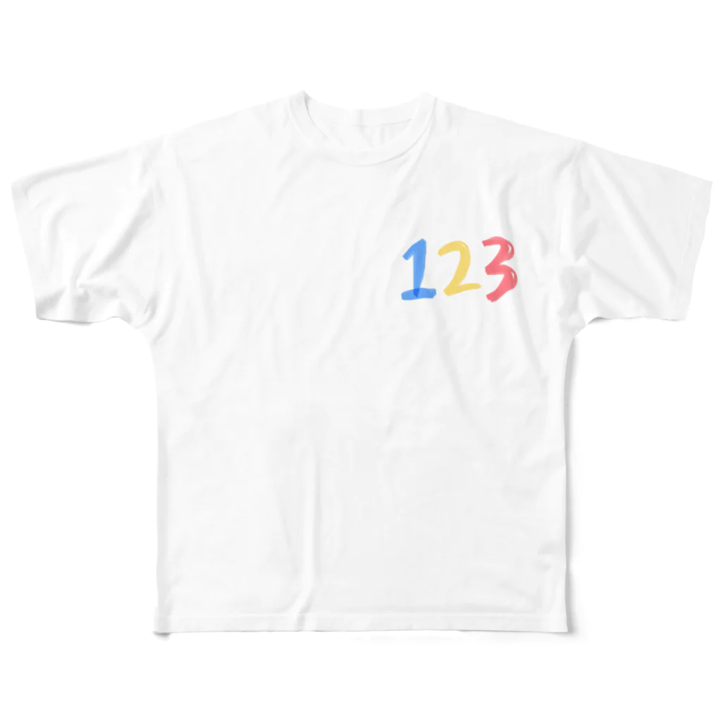 pammの123 フルグラフィックTシャツ