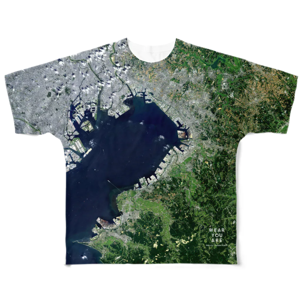 WEAR YOU AREの千葉県 袖ケ浦市 Tシャツ 両面 All-Over Print T-Shirt