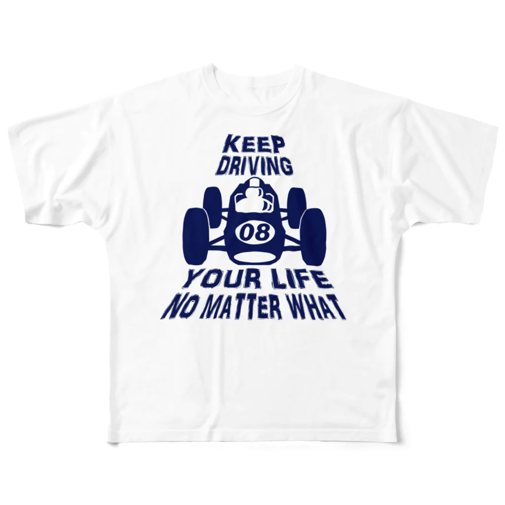 キッズモード某のレトロカーレーサーNB(バックpt） All-Over Print T-Shirt