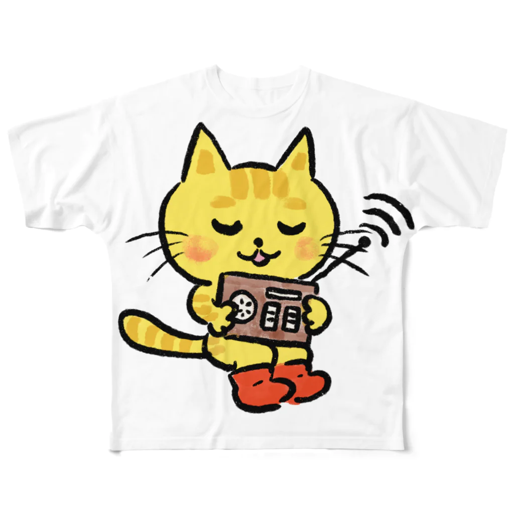 にゃんぴーのカラーのにゃんぴー フルグラフィックTシャツ