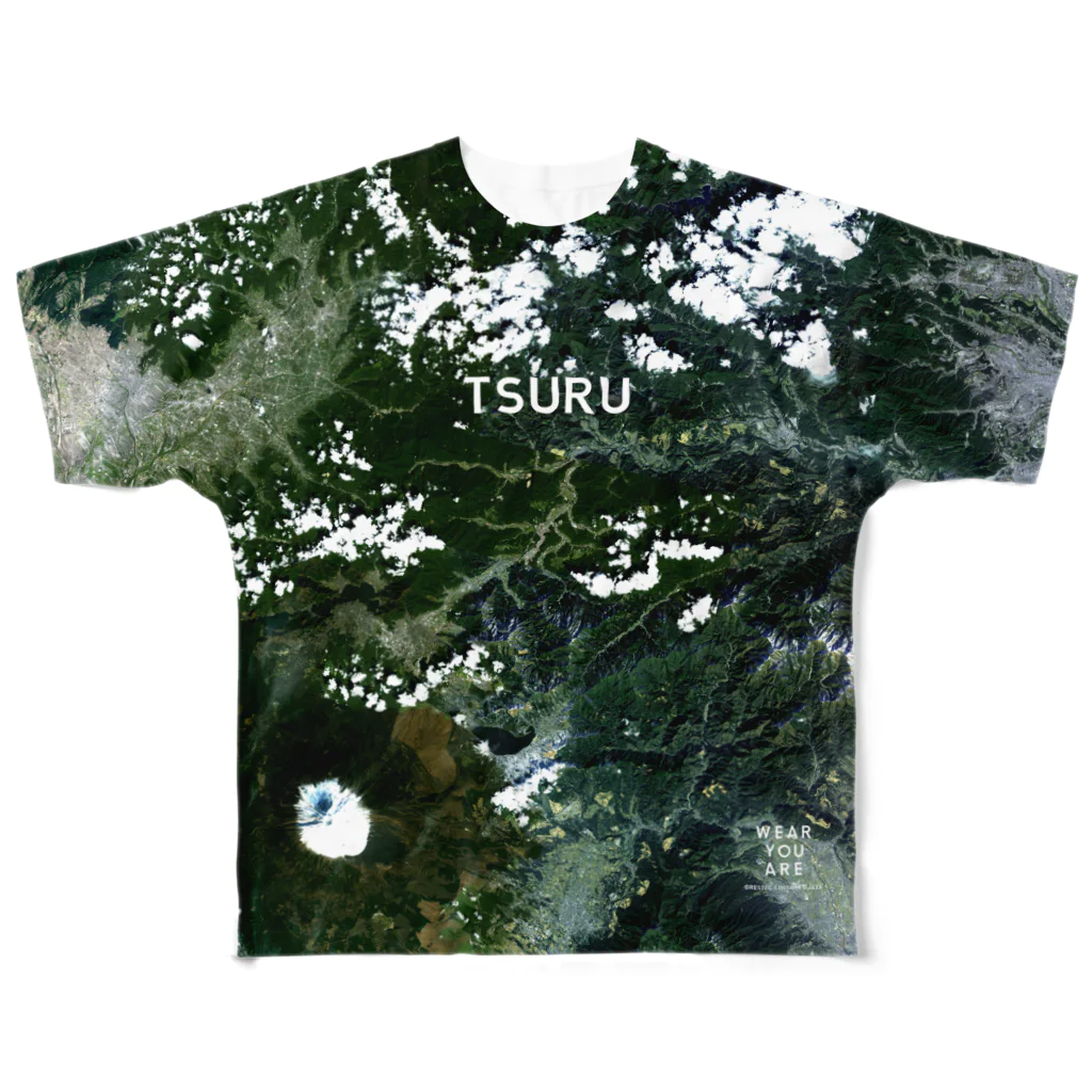 WEAR YOU AREの山梨県 都留市 Tシャツ 両面 All-Over Print T-Shirt