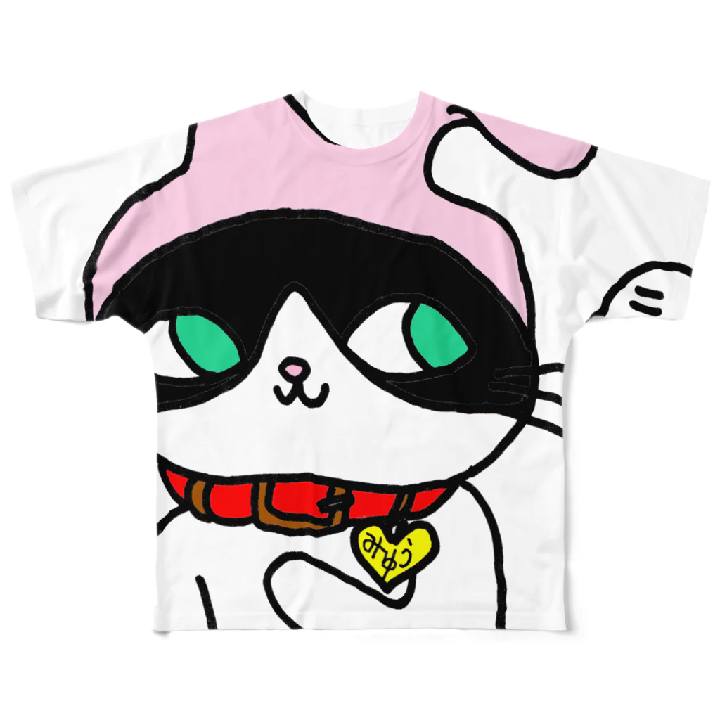 フトンナメクジのミュウミュウ - miumiu フルグラフィックTシャツ