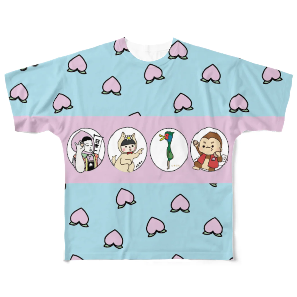 ハナイロの桃尻娘御一行 All-Over Print T-Shirt