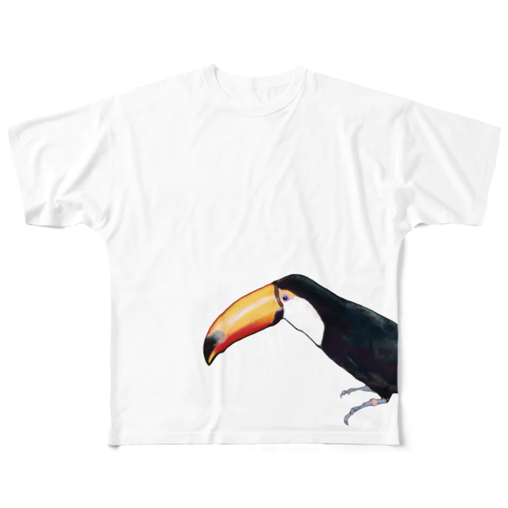 OtsuCHEEのオオハシ All-Over Print T-Shirt