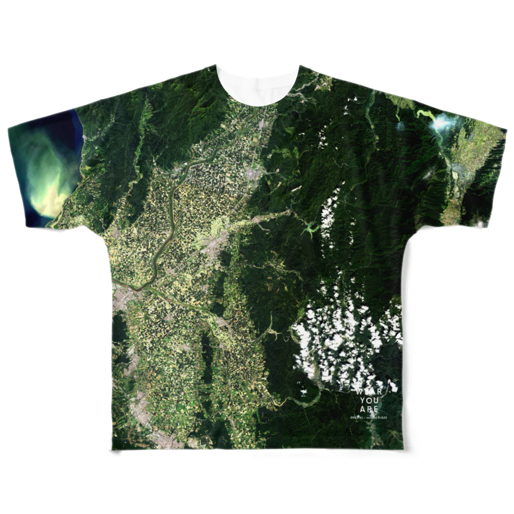 WEAR YOU AREの北海道 美唄市 Tシャツ 片面 All-Over Print T-Shirt