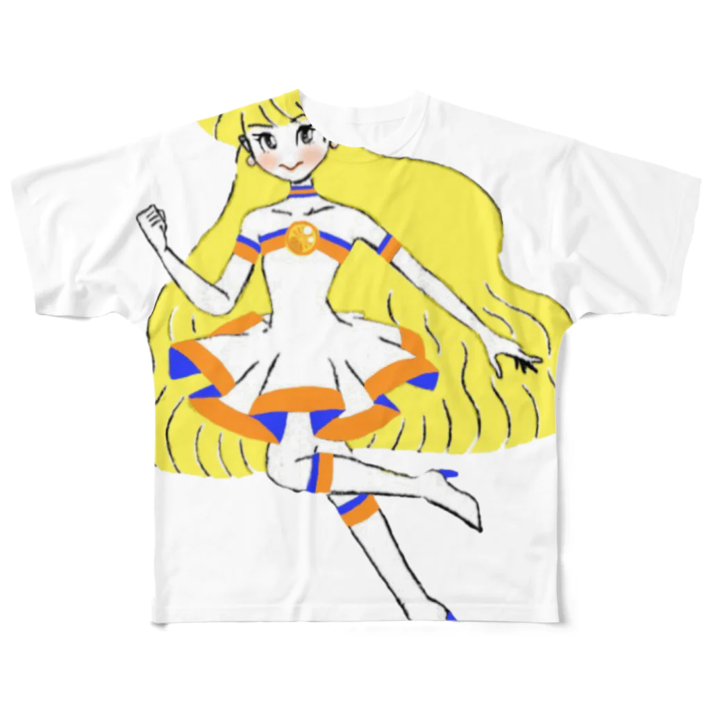 ナリさんの柑橘系魔法少女 All-Over Print T-Shirt