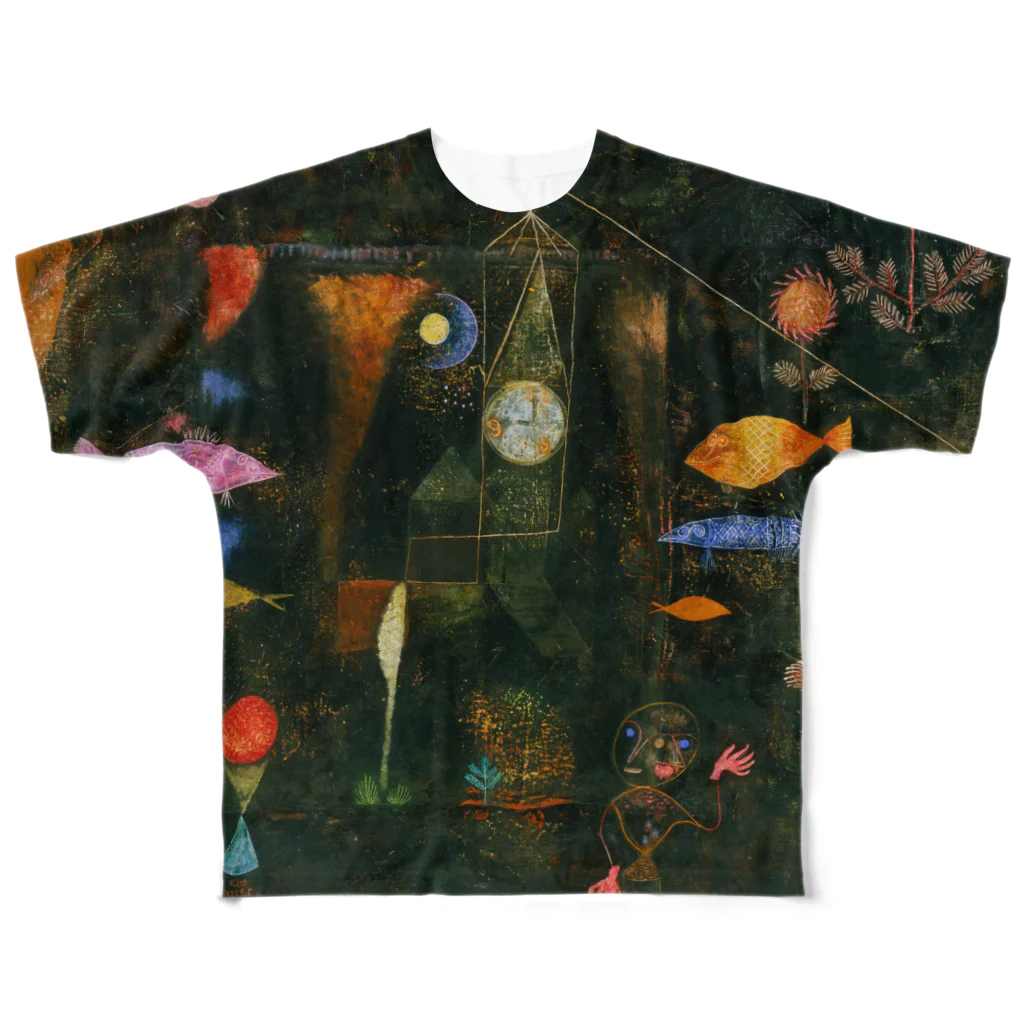 世界の絵画アートグッズのパウル・クレー《魚の魔法》 フルグラフィックTシャツ