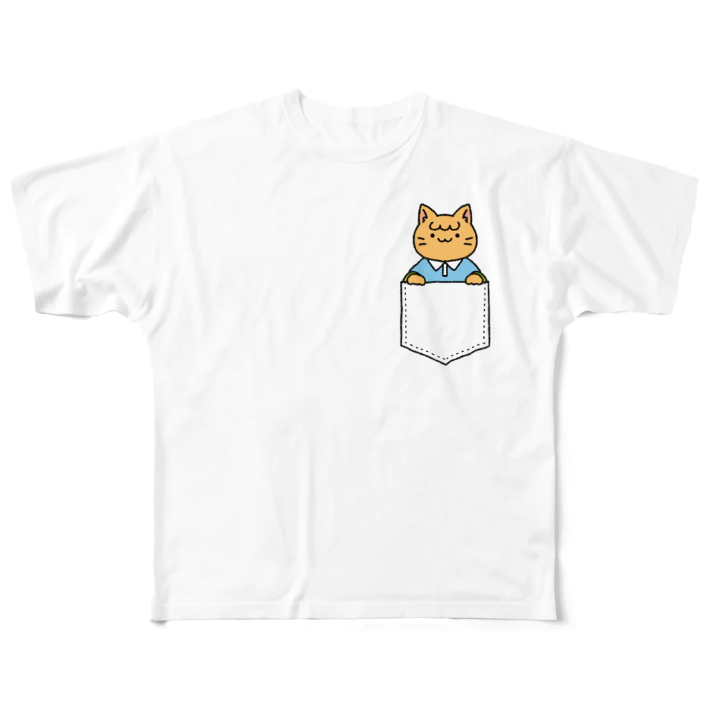 せきれいのポケットの中のみお（角） All-Over Print T-Shirt